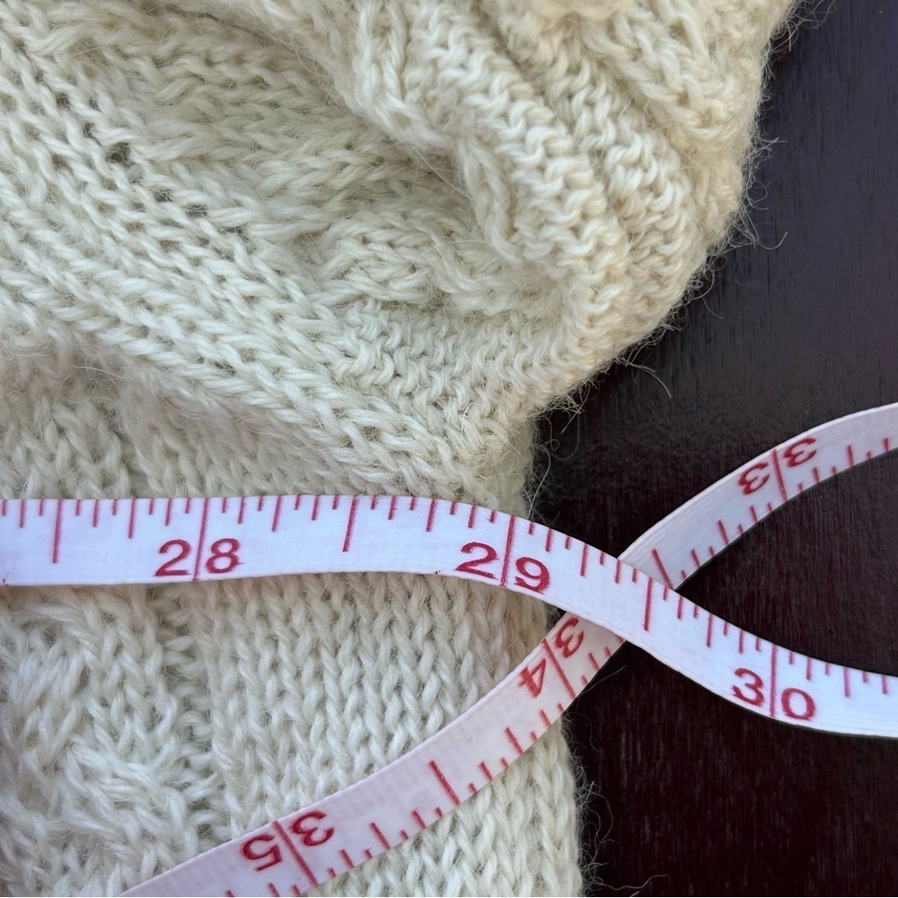 True Measure by J.L. Powell 100% Alpaca Fisherman Knit Pullover Sweater Size XXL - Picture 9 of 12